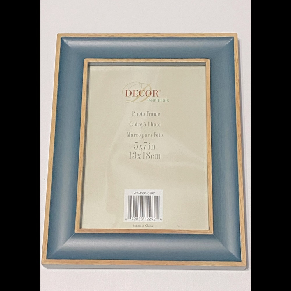 Decor Essentials 5 x 7 Hunter Green and Tan Photo Frame - Picture 1 of 6